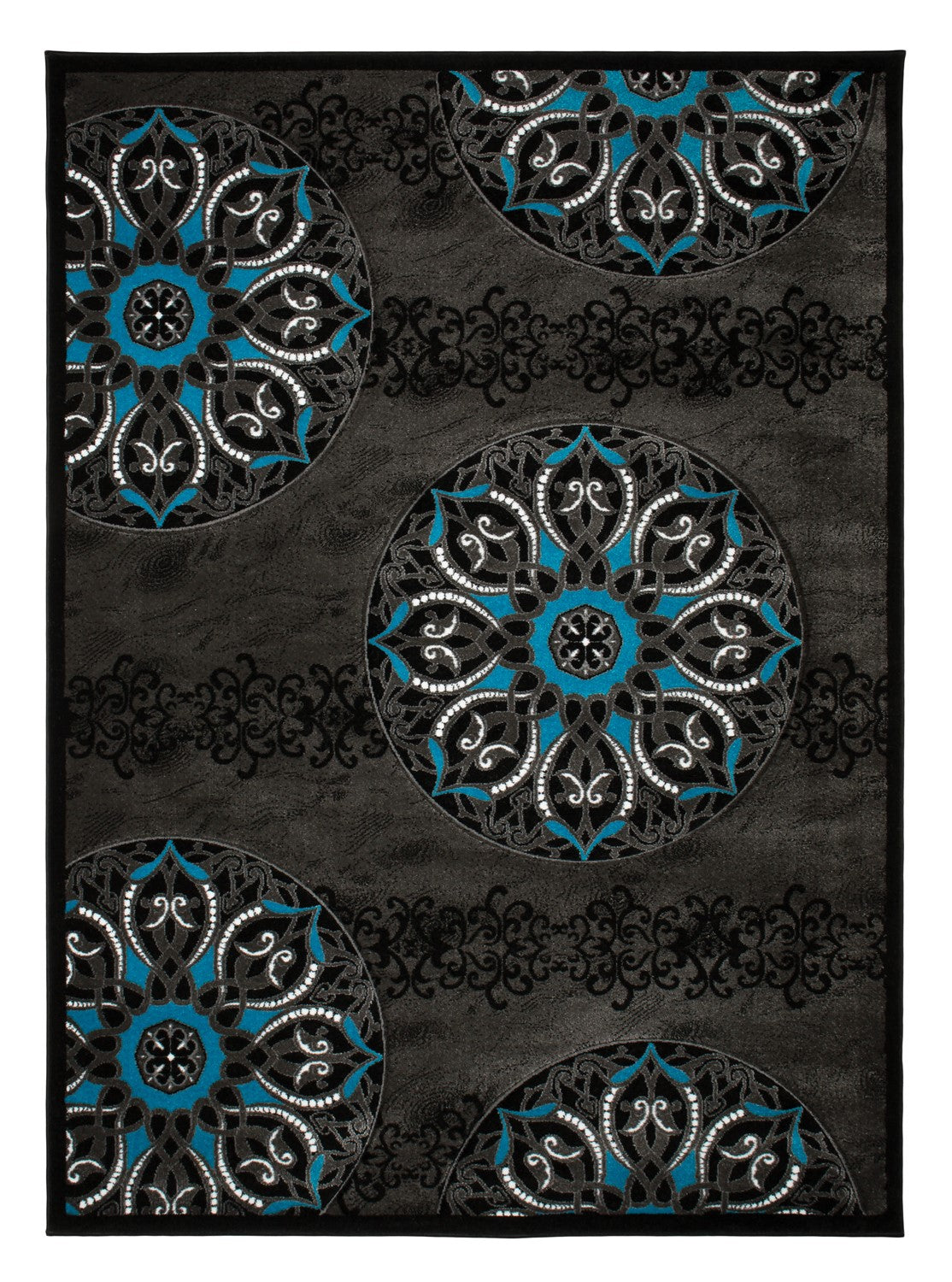 Doah 2869 Turquoise & Black